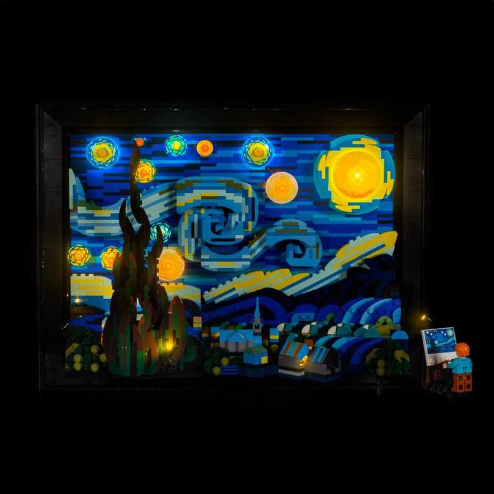 Image du produit Light my bricks LMB 2.0 Kit d'éclairage LED pour LEGO 21333 Vincent van Gogh - Nuit étoilée