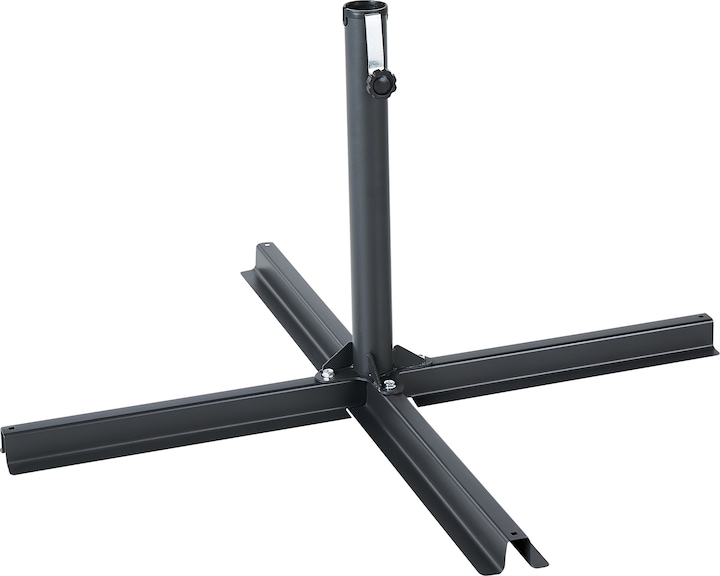 Immagine prodotto Beliani Supporto per ombrellone nero con base a croce 100 x 100 cm VICCHIO