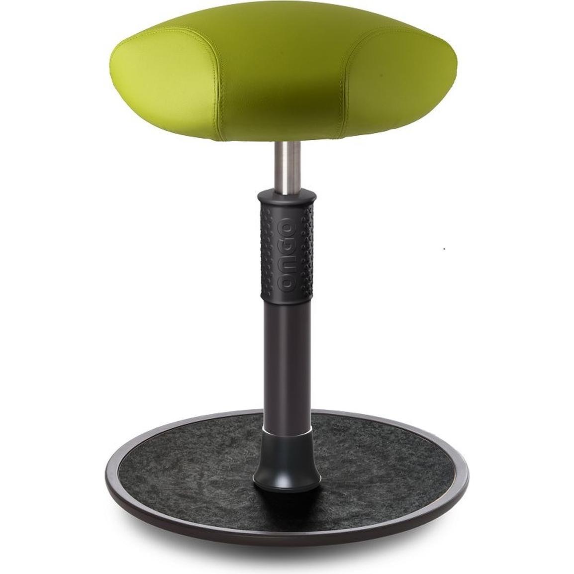 Ongo, Bürostuhl, Sitz- Stehhocker Free Regular Triangel skai Kunstleder h.grün schw. /schw.