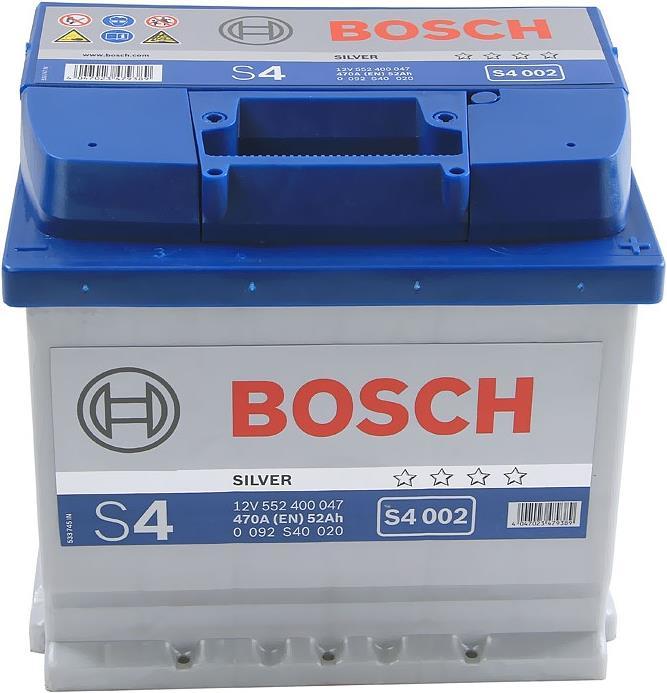 Actual product image Bosch Automotive S4 002 (12 V, 52 Ah, 470 A)