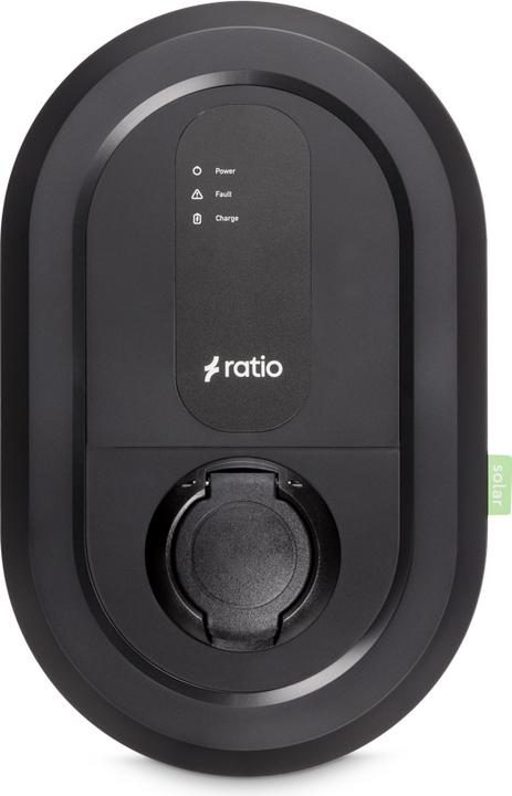Actual product image Ratio Electric Ratio Solar 11-22kW, type 2 socket, WLAN/LAN/BT (Type 2, 22 kW, 32 A, Hard wired)