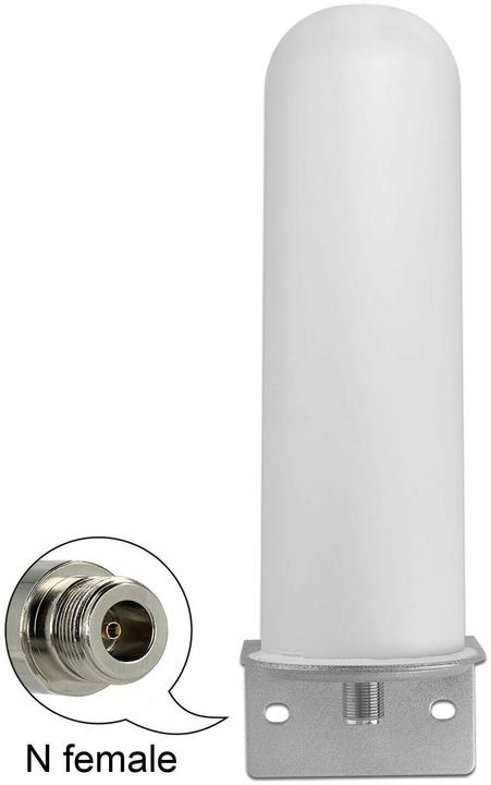 Produktbild Delock LTE/WLAN/GPS-Antenne Outdoor, 6dBi N-Buchse, weiss, 22cm (3G, GSM)