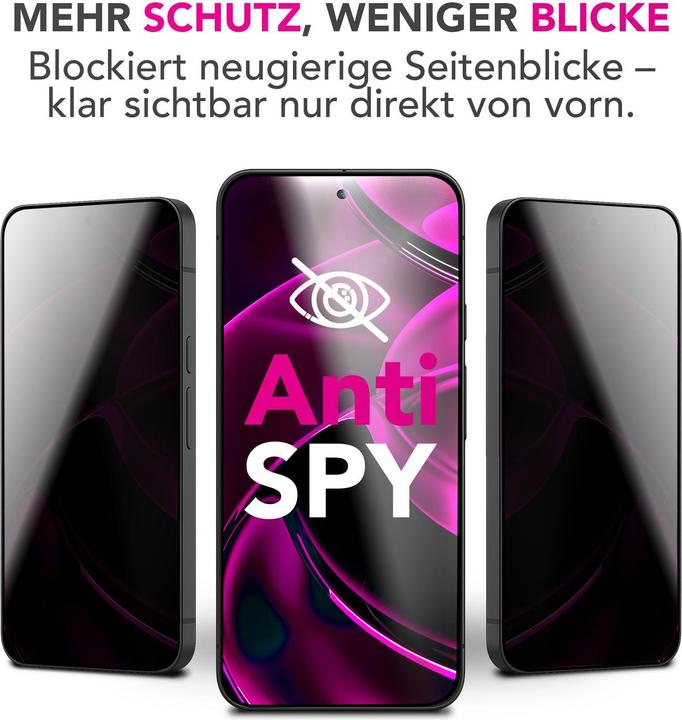 Produktbild Nalia Schutzglas "AntiSpyX" - Privacy Display Glas - Anti-Spy Screen Protector Tempered Glass (1 Stk., Google Pixel 10, Google Pixel 10 Pro)