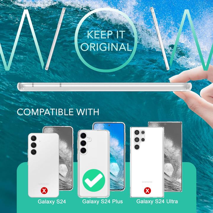 Produktbild Nalia Klare Transparente Hybrid Hülle (Samsung Galaxy S24+)