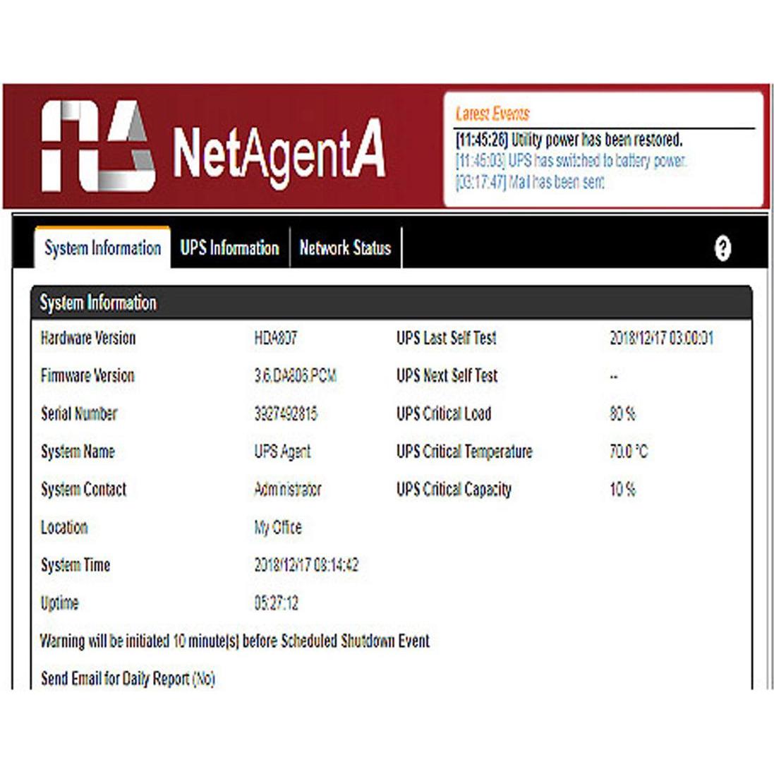 Thumbnail - Roline LineSecure III Web/SNMP Card, intern, Slot Card, USV Zubehör