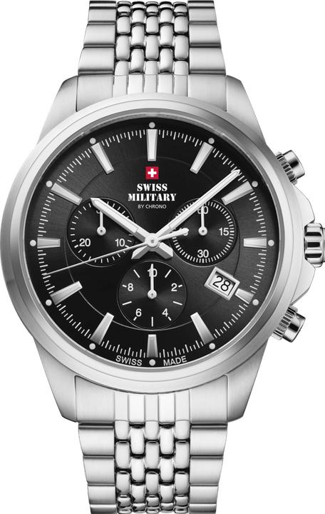 Actual product image Swiss Military Quartz Chronograph (Analogue wristwatch, Chronograph, Swiss made, 40 mm)