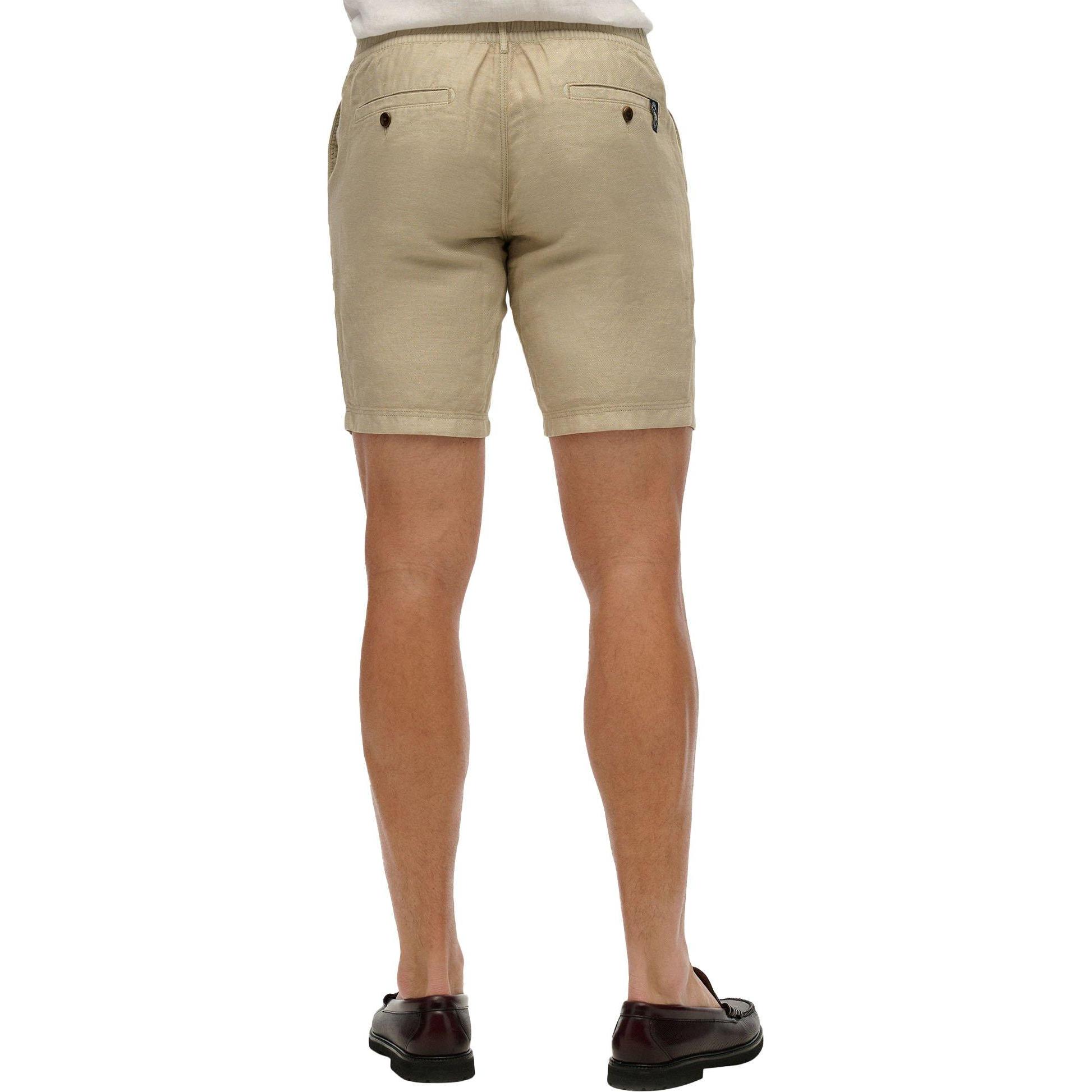 Thumbnail - Superdry, Herren, Shorts, Merchant Linen Short, Beige, (XL)