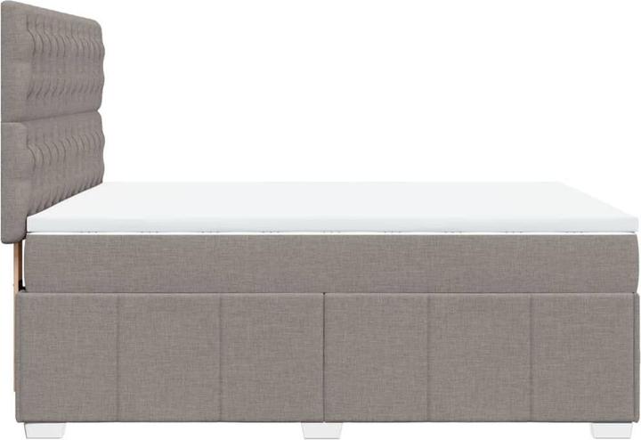 Produktbild vidaXL Bo x springbett mit Matratze 140 x 200 cm Stoff (140 x 200 cm)
