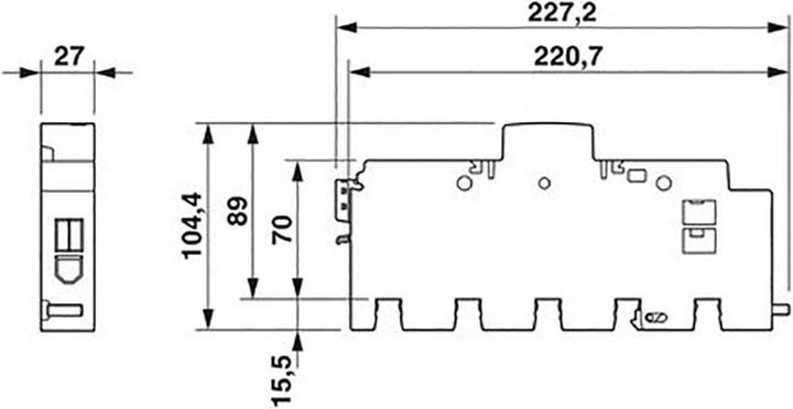Actual product image Phoenix Contact Combination arrestor type 1+2+3 FLT SEC ZP2 3S 255/7.5