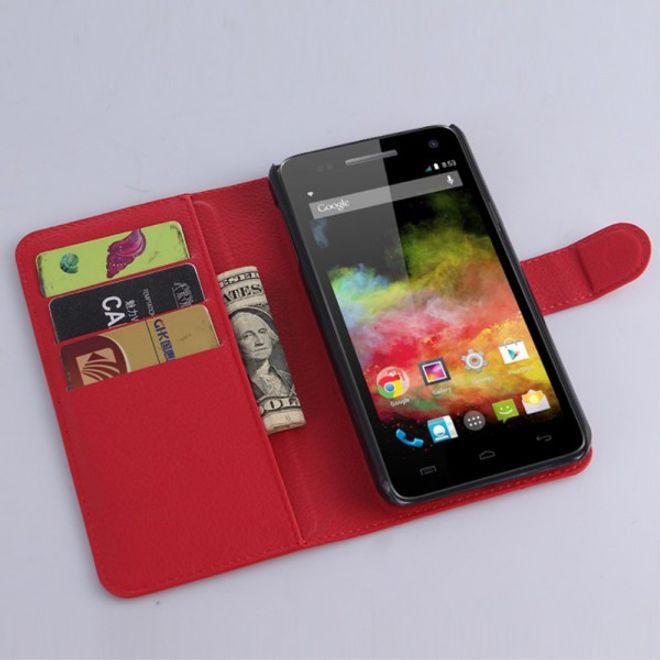 Image du produit MU Classic Série de couvertures de livres en cuir Litchi (Wiko Rainbow 4G)
