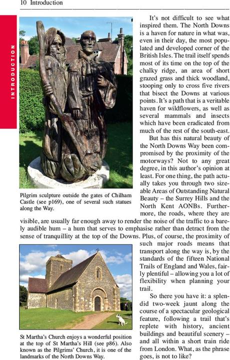 Actual product image North Downs Way Trailblazer Walking Guide 3e