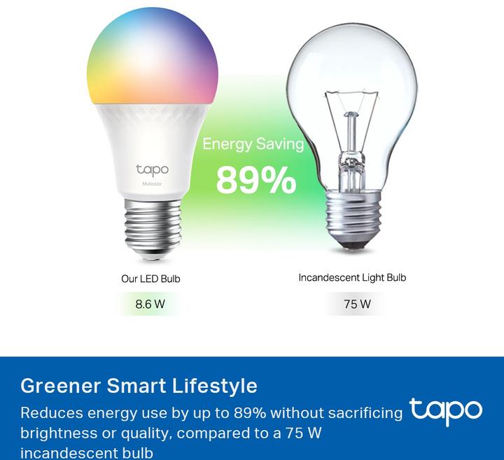 Produktbild TP-Link Tapo L535E (E27, 8.60 W, 1055 lm, 1 x, E)