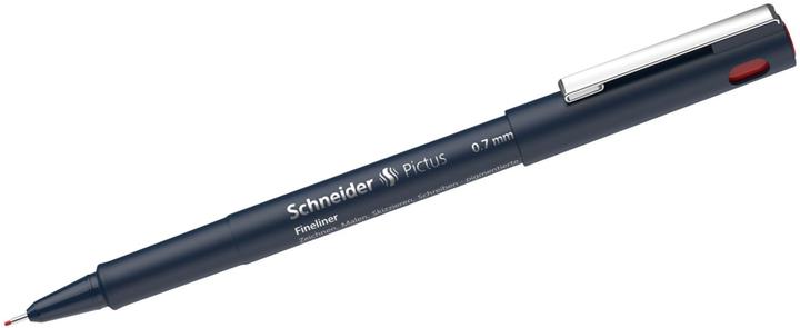 Produktbild Schneider Fineliner Pictus 0,7mm rot (Black, Rot, Silber, Tiefblau, 1x)