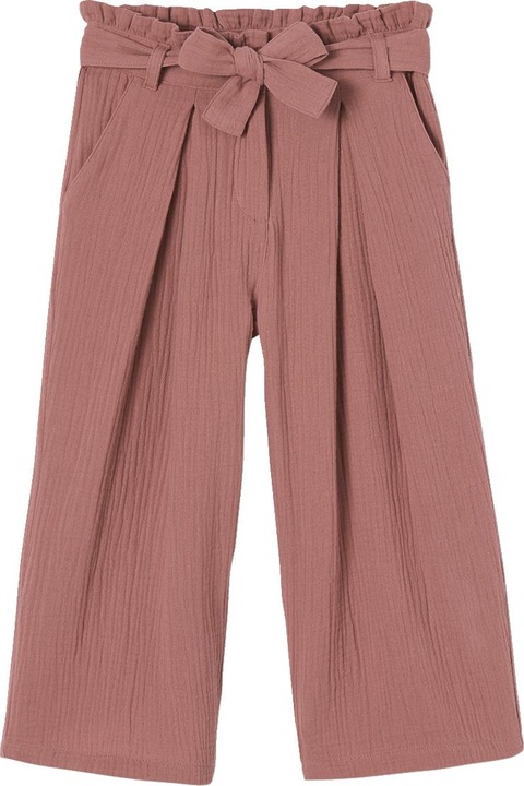Actual product image Vertbaudet Girls' paperbag trousers, 7/8 (158)