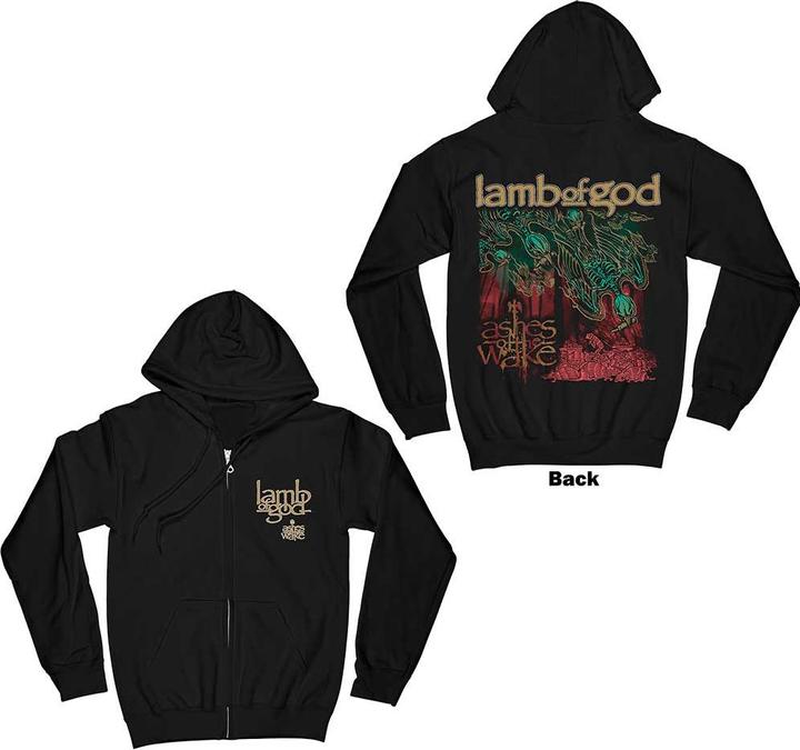 Immagine prodotto Lamb Of God Ashes of the Wake Album Cover Back Print (Zipper-Hoodie) (S)