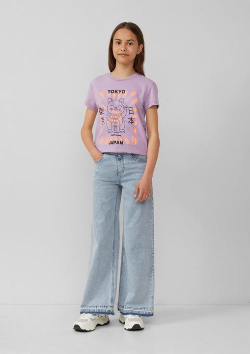 Immagine prodotto S.Oliver T-Shirt T-Shirt im Loose Fit mit Frontprint und Garment Dye (134, 140)