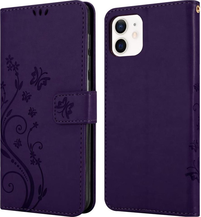 Actual product image Cadorabo Flower Book cover (Apple iPhone 12 mini)