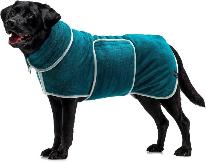 Actual product image Lucky Paws Hundebademantel (XL, Dog bathrobe)