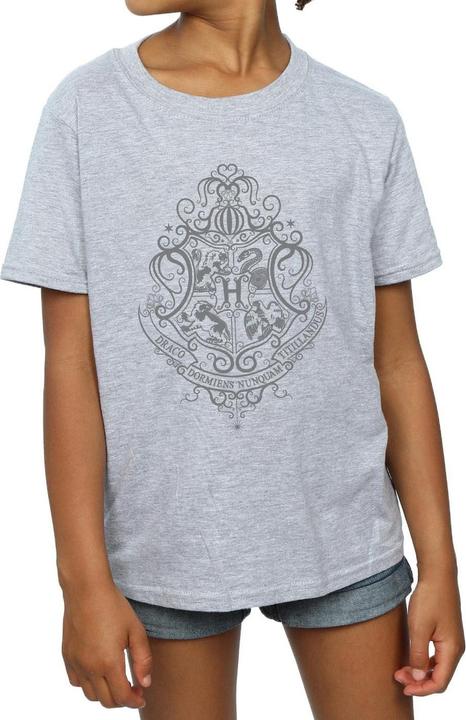 Produktbild Hogwarts Draco Dormiens Crest TShirt Mädchen (140, 146)
