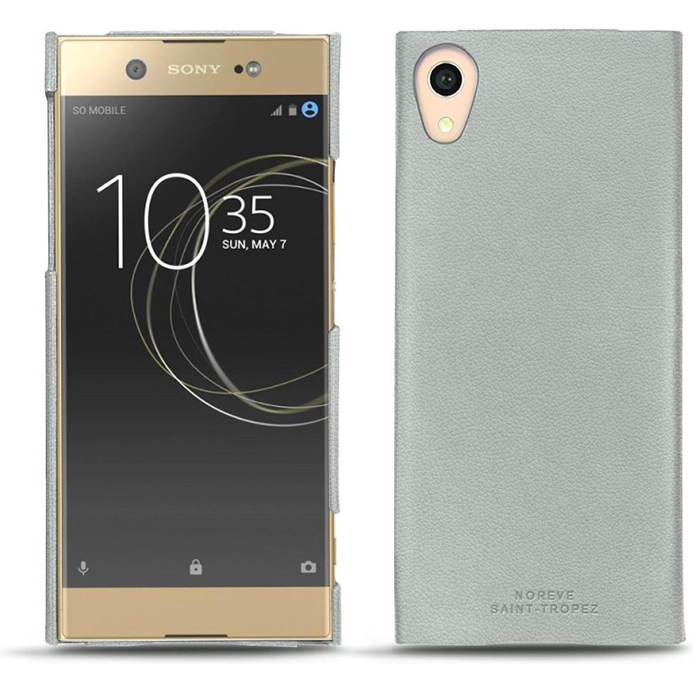 Noreve Lederschutzhülle (Sony Xperia XA1 Ultra), Smartphone Hülle, Grau