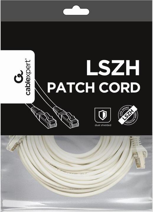 Image du produit Gembird PP6A-LSZHCU-W-10M cordon de brassage RJ45 (S/FTP, CAT6a, 10 m)