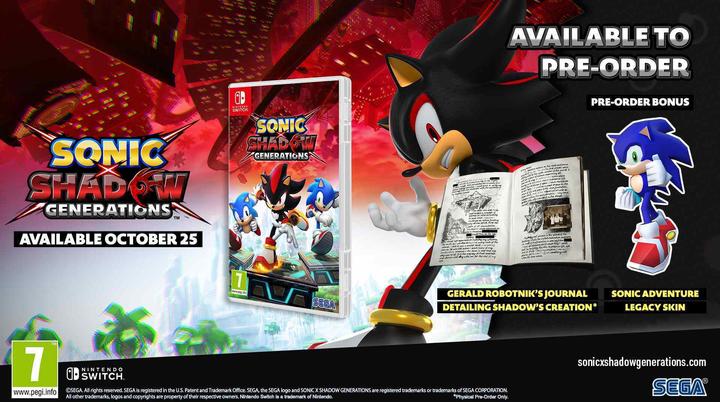 Image du produit Sega Sonic X Shadow Generations (Switch, Switch Lite, Switch OLED, EN)