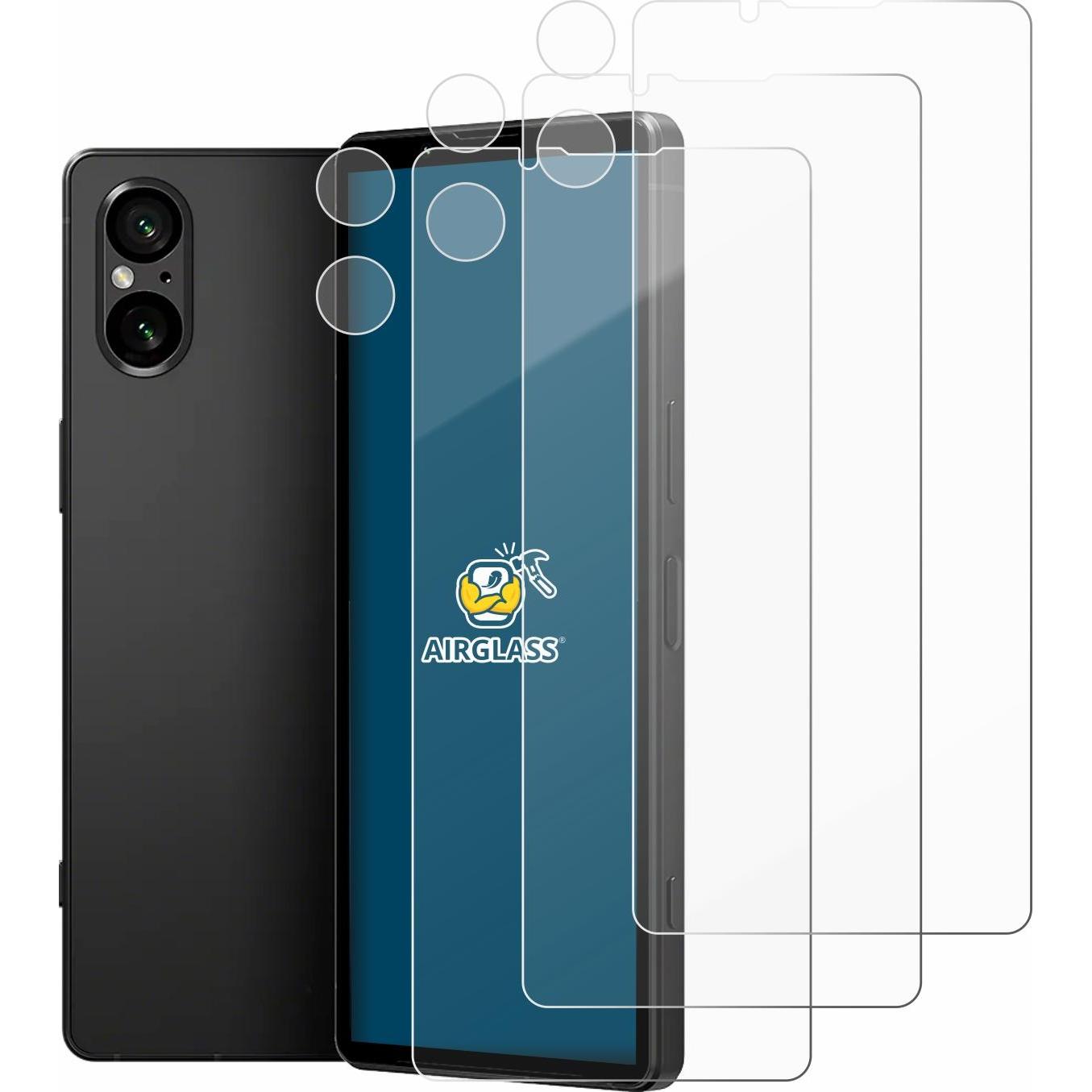 Thumbnail - BROTECT AirGlass Panzerglasfolie (3 Stück, Sony Xperia 5 V), Smartphone Schutzfolie, Transparent