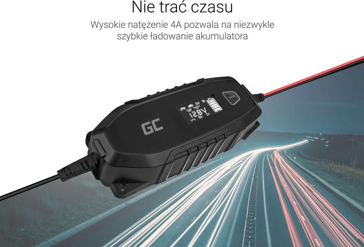 Image du produit GreenCell AGM Gel and Lead Acid Battery Charger - 48W - 6V / 12V (12V, 6V, 4 A)