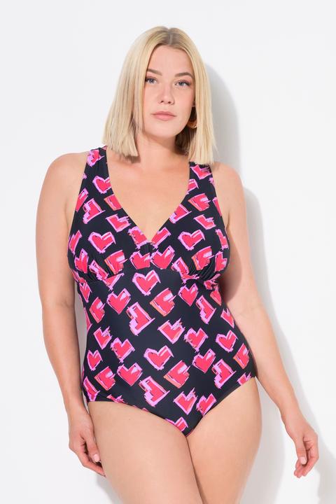 Immagine prodotto Ulla Popken Costume intero, cuori, spalline macramé, coppe, riciclato (52)