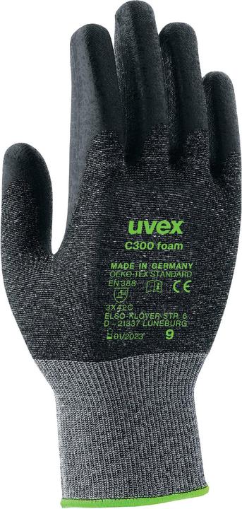 Actual product image Uvex Safety Cut protection glove C300 foam (11)