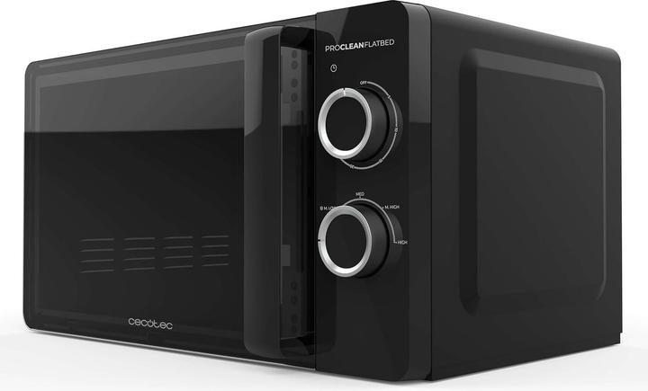 Produktbild Cecotec Flachbett-Mikrowelle mit Keramik-Innenraum, Auftaumodus, 3D-Wellen-Technologie und Timer (20 l)