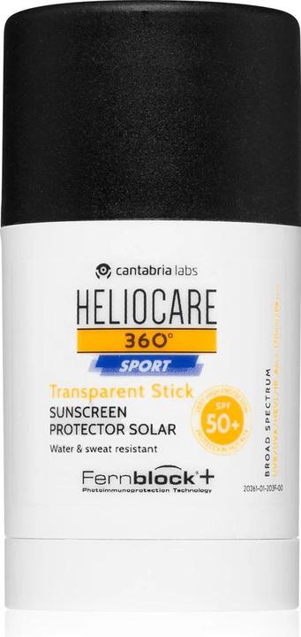 Actual product image Heliocare 360ao Sportsun Clear Stick Spf 50 25g (Sun cream face, Suntan cream, SPF 50+, 25 ml)