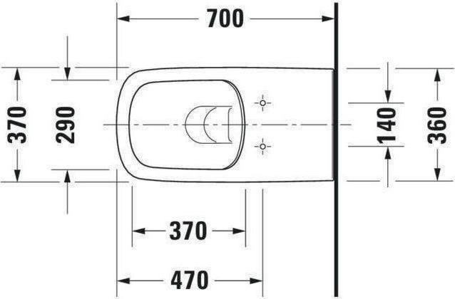 Immagine prodotto Duravit WC sospeso DURASTYLE VITAL RIMLESS ti. 37x70cm senza barriere igieniche HygieneGlaze bianco