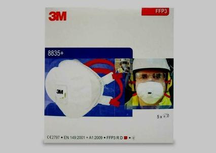 Productafbeelding 3M Stofmasker 8835+ (FFP3, 5x)