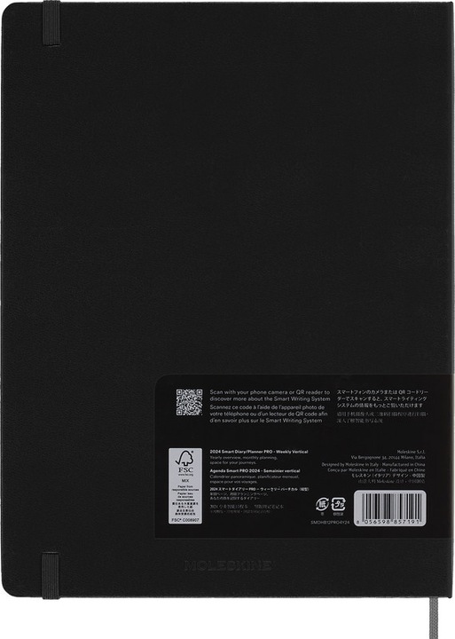 Produktbild Moleskine Smart Pro (19 x 25 cm, Harter Einband, Englisch)