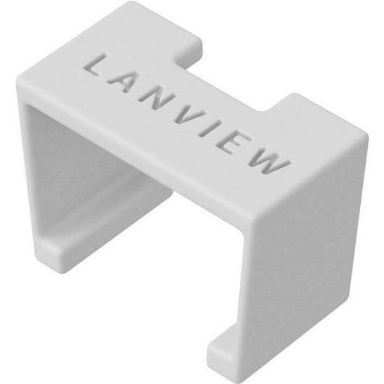 Lanview, Kabelbinder, Smartclicks Clips 20pcs White (Kunststoffkabelbinder, 5 mm, 20 Stk.)