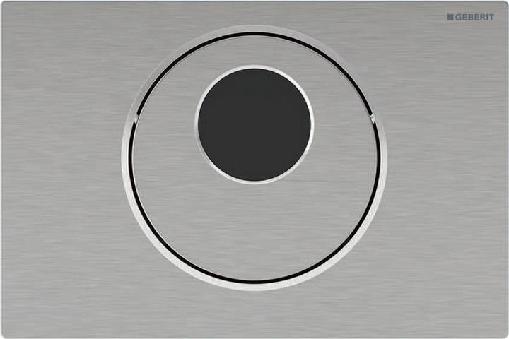 Geberit Sigma10 bedieningspaneel 2-knops met batterijvoeding en touch-free bediening 24,6 x 16,4 x 1,5 cm, R