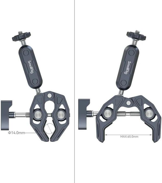 Produktbild SmallRig Crab-Shaped Clamp with Ballhead Magic Arm 3757 (Stativklemme)