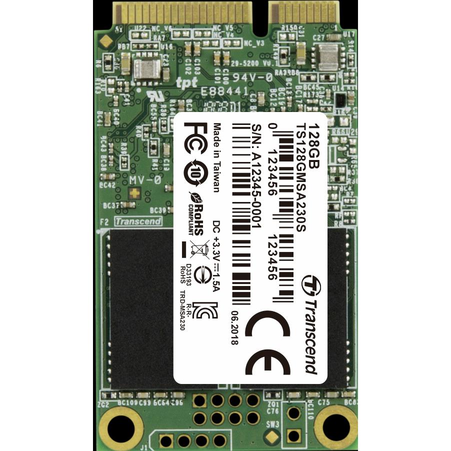 Transcend 230S (128 GB, mSATA), SSD