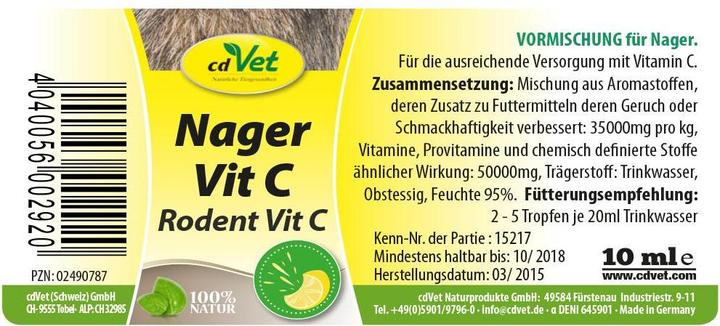 Produktbild cdVet Nager Vit C (1 Stk., 0.12 kg)
