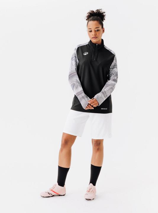 Produktbild Kipsta Fussball Sweatshirt 1/2 Zip - Viralto Wavy Club schwarz/weiss (L)