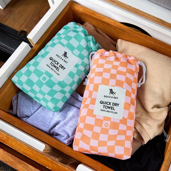 Produktbild Dock & Bay Strandtuch Groovy Check (90 x 200 cm)