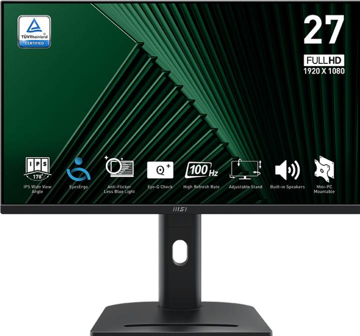Image du produit MSI PRO MP275PGDE /FHD (1920 x 1080 pixels, 27")