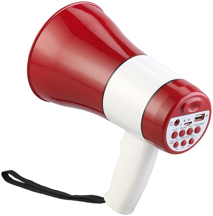 Actual product image Infactory Battery MP3 megaphone with USB & SD slot (Screen protective film)