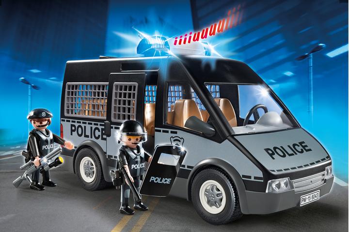 Produktbild Playmobil Polizei-Mannschaftswagen mit Licht und Sound (6043, Playmobil City Action)