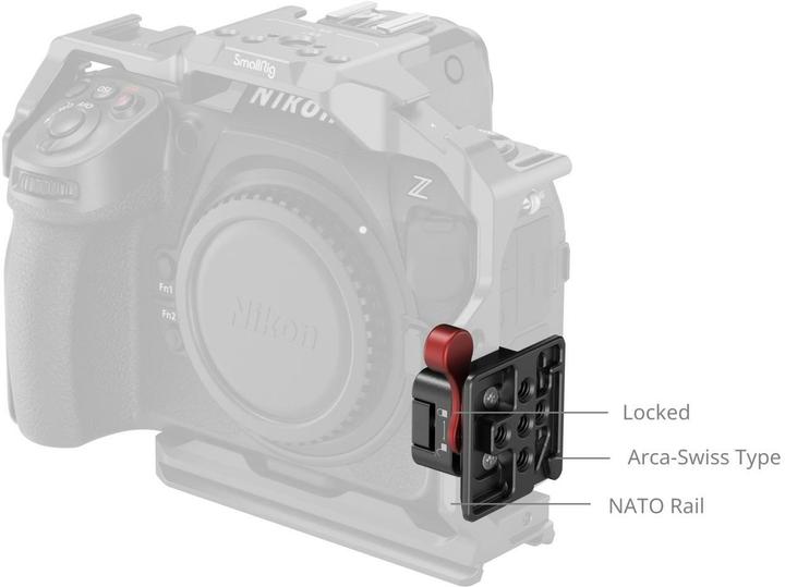 Produktbild SmallRig NATO Clamp to Arca-Swiss Quick Release Plate MD4857