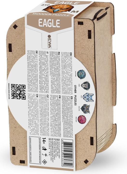 Actual product image Eco Wood Art Eagle (210 pieces) - wooden jigsaw puzzle (210 pieces)