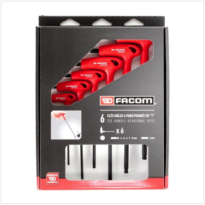 Actual product image Facom Hexagon socket screwdriver set with T-handle