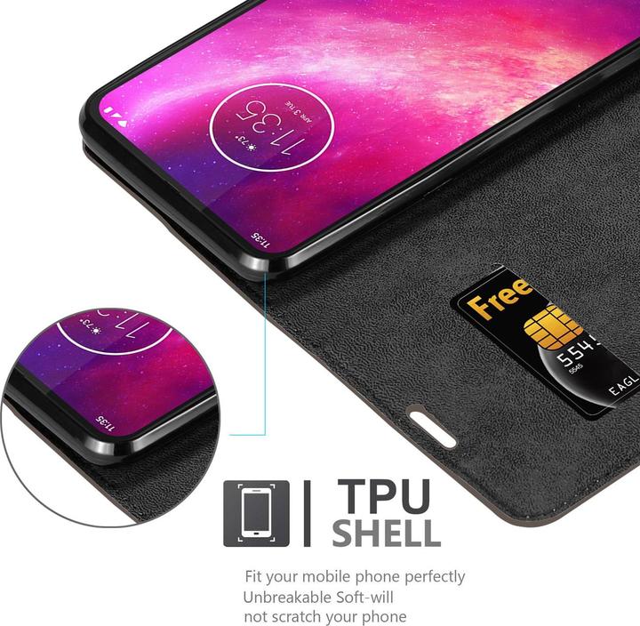 Productafbeelding Cadorabo Boek Onzichtbare Magneethoes (Motorola One Hyper)