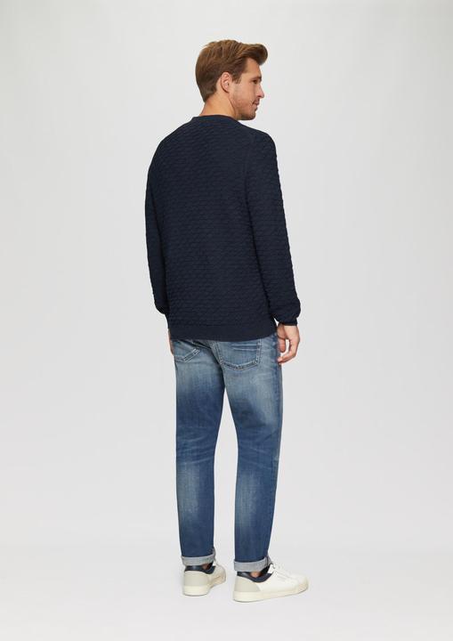 Produktbild S.Oliver Strickpullover Strukturierter Pullover mit V-Ausschnitt (S)
